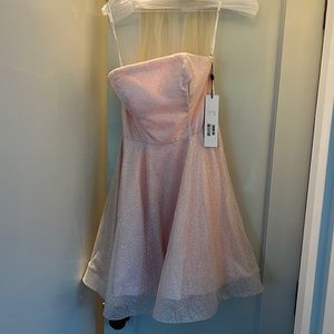 Brand new with tags JVN strapless pink dress size 2